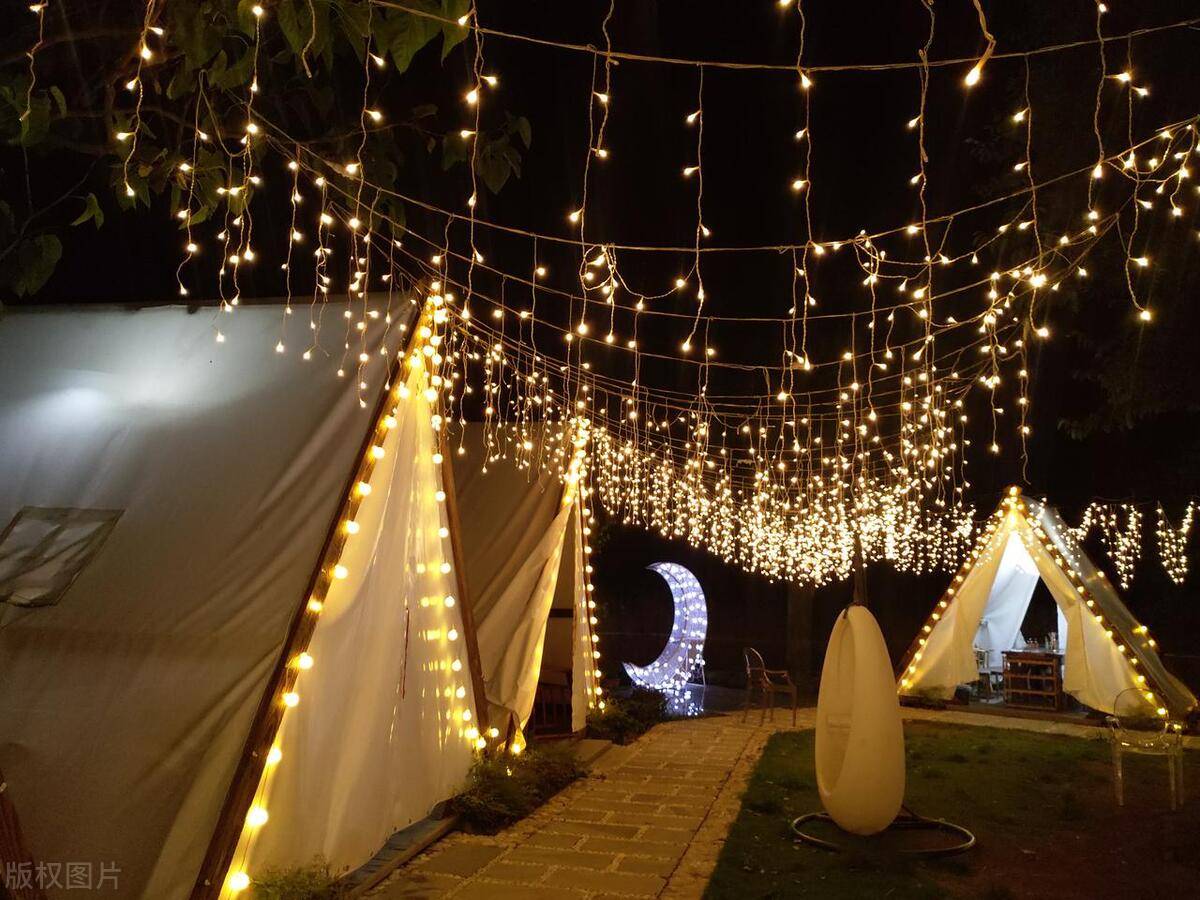 皮线露营灯串的多样用途瓦力棋牌游戏LED幻彩(图3)