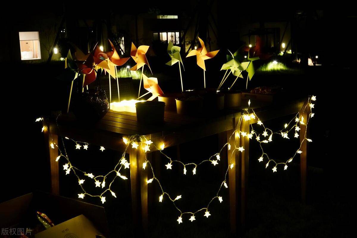 皮线露营灯串的多样用途瓦力棋牌游戏LED幻彩(图4)